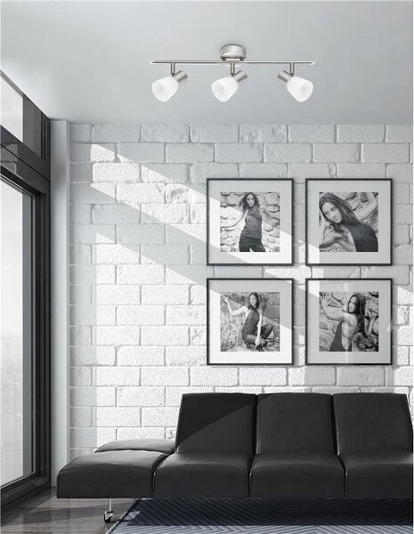 Nova Luce Bodové svítidlo PUBLICO opálové sklo, E14 3x5W