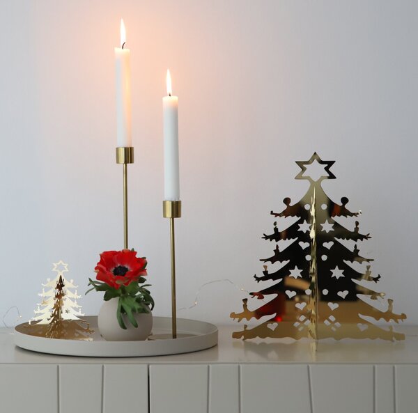 COOEE Design Svícen Candlestick Brass - 29 cm CED306