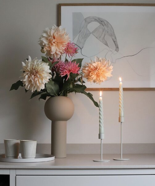 COOEE Design Svícen Candlestick Sand - 21 cm CED307