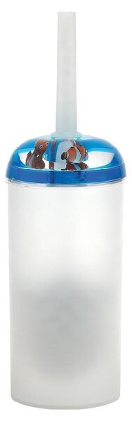 Aqualine Pyxis - WC štětka Nemo na postavení, bílá/ modrá PY3389