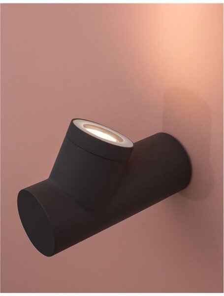 Nova Luce Venkovní nástěnné svítidlo RAMO, GU10 1x7W IP65