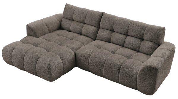 -25 % Dny MOMENTI– Bobochic Paris Světle hnědá rohová pohovka Jaya 277 cm, levá