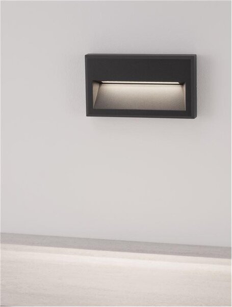 Nova Luce Venkovní nástěnné svítidlo RIO, LED 6W 3000K 266st. IP65