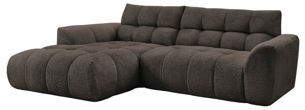 -25 % Dny MOMENTI– Bobochic Paris Hnědá rohová pohovka Jaya 277 cm, levá