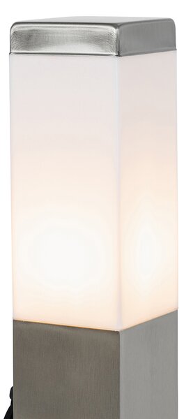 Moderní venkovní lampa 45 cm ocel s objímkou IP44 - Malios