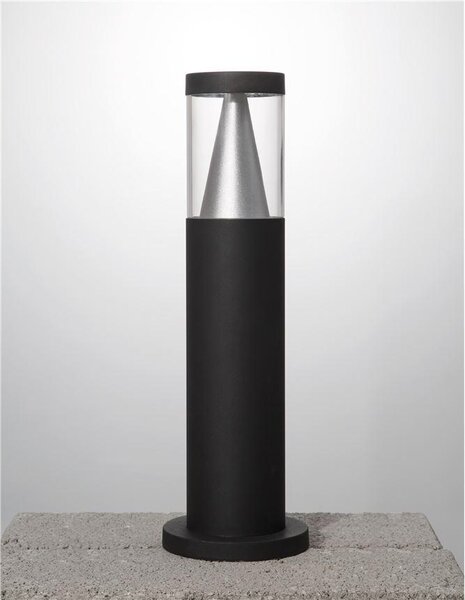 Nova Luce Venkovní sloupkové svítidlo ROCK, 43cm, LED 8W 3000K 120st. IP65