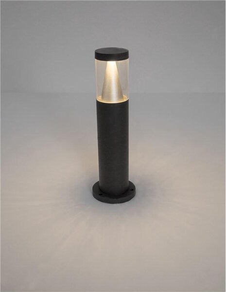 Nova Luce Venkovní sloupkové svítidlo ROCK, 43cm, LED 8W 3000K 120st. IP65