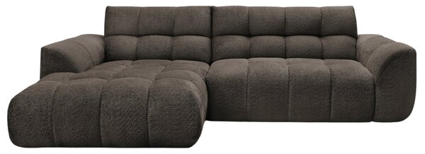 -25 % Dny MOMENTI– Bobochic Paris Hnědá rohová pohovka Jaya 277 cm, levá
