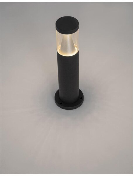 Nova Luce Venkovní sloupkové svítidlo ROCK, 43cm, LED 8W 3000K 120st. IP65