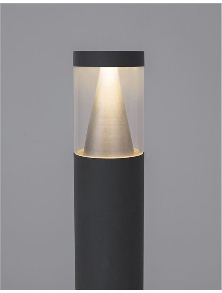 Nova Luce Venkovní sloupkové svítidlo ROCK, 83cm, LED 8W 3000K 120st. IP65