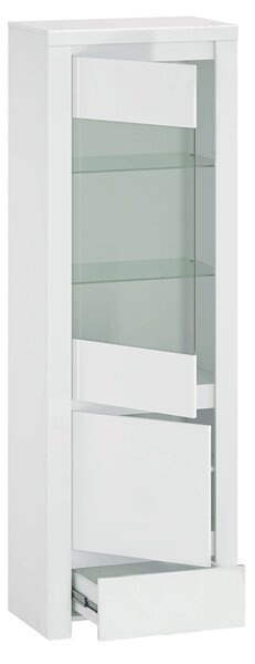 Vitrína Lafer 1D1W1S (bílá)