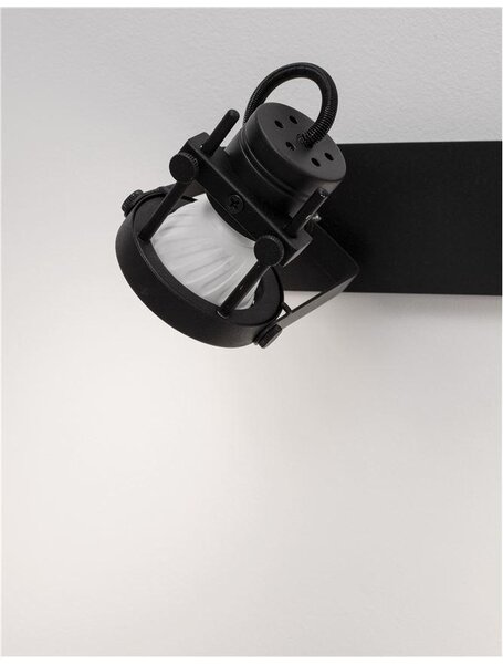 Nova Luce Bodové svítidlo SALVA černý kov GU10 4x10W