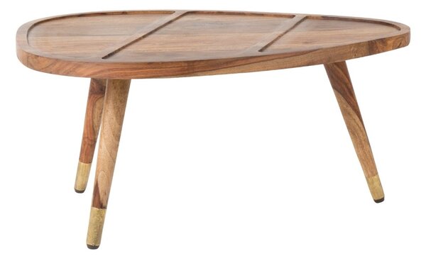 Hnědý set sheeshamových konferenčních stolků DUTCHBONE Sham 110x60 cm