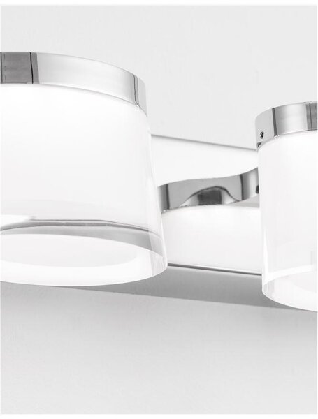 Nova Luce Nástěnné svítidlo nad zrcadlo SABIA, LED 15W 3000K IP44
