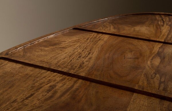 Hnědý set sheeshamových konferenčních stolků DUTCHBONE Sham 110x60 cm
