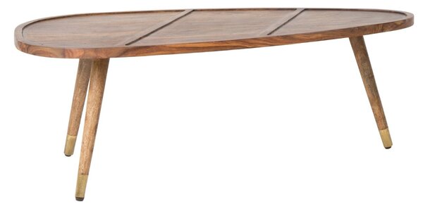Hnědý set sheeshamových konferenčních stolků DUTCHBONE Sham 110x60 cm