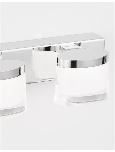 Nova Luce Nástěnné svítidlo nad zrcadlo SABIA, LED 15W 3000K IP44
