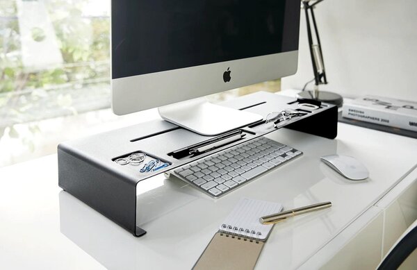 Černý kovový podstavec pod monitor Yamazaki Frame 59 cm