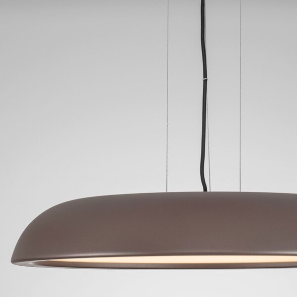 Nova Luce Hnědé kovové závěsné LED světlo Felicia 60 cm