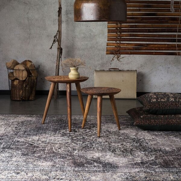 Tmavě šedý koberec DUTCHBONE Rugged 200x300 cm