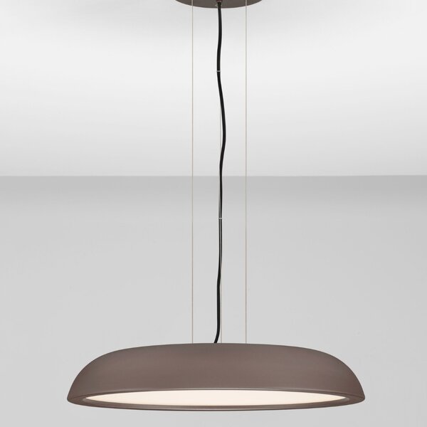 Nova Luce Hnědé kovové závěsné LED světlo Felicia 60 cm