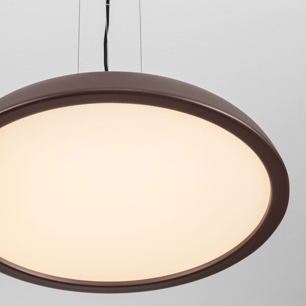Nova Luce Hnědé kovové závěsné LED světlo Felicia 60 cm