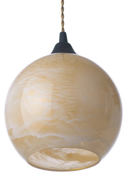 Light for home - Závěsné svítidlo na lanku 19603 "Bubble melon", 1x60W, E27, Černá