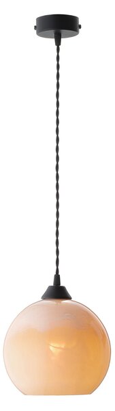 Light for home - Závěsné svítidlo na lanku 19603 "Bubble melon", 1x60W, E27, Černá