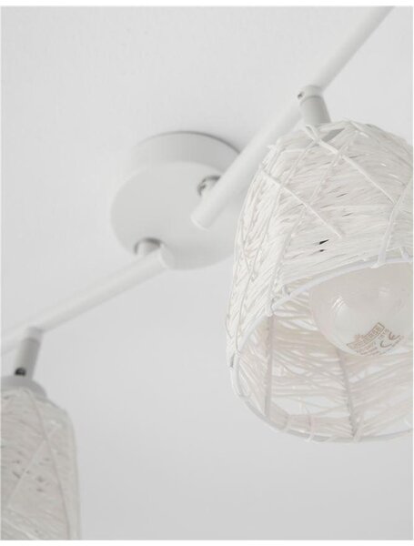 Nova Luce Bodové svítidlo SION bílá kov bílá kabel E14 4x5W