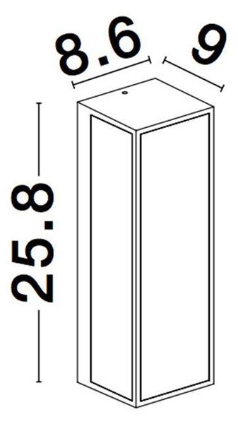 Nova Luce Venkovní nástěnné svítidlo SORREN, E27 1x12W IP65