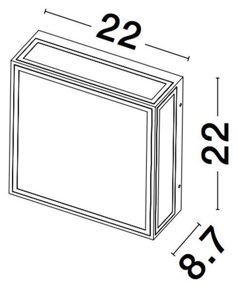 Nova Luce Venkovní nástěnné svítidlo SORREN, E27 2x12W IP65