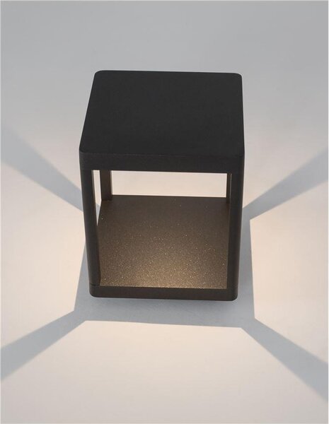 Nova Luce Venkovní sloupkové svítidlo SURF, 23cm, LED 8W 3000K 108st. IP65