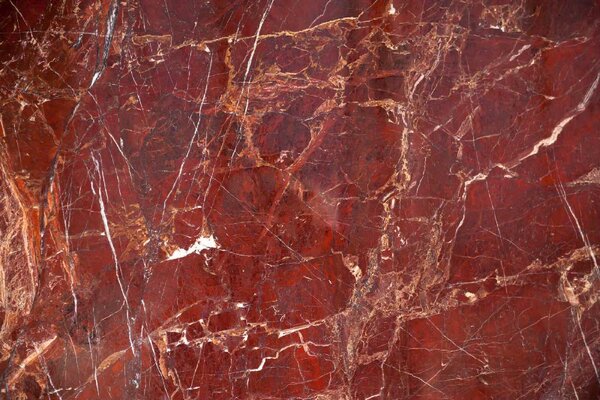 DIMEX | Vliesová fototapeta Textura červeného mramoru MS-5-2465 | 375 x 250 cm | červená, bílá, hnědá