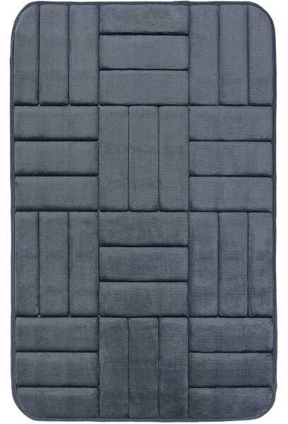 Breno Koupelnová předložka 667 dark grey, Šedá, 50 x 40 cm