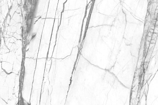 DIMEX | Vliesová fototapeta Bílý mramorový vzor MS-5-2487 | 375 x 250 cm | bílá, šedá