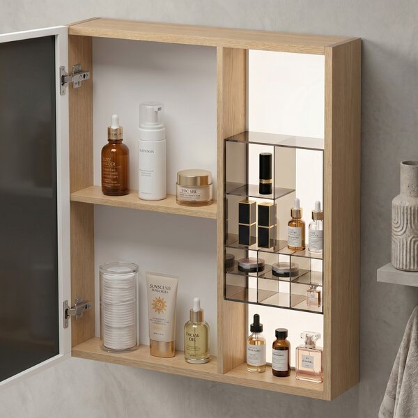 Sada koupelnového nábytku s umyvadlem Sora DE07-70 Oak 70CM