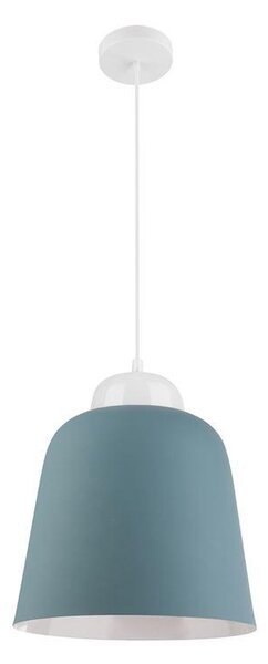 Nova Luce Závěsné svítidlo VICTORIA modrý a bílý hliník, E27 1x12W