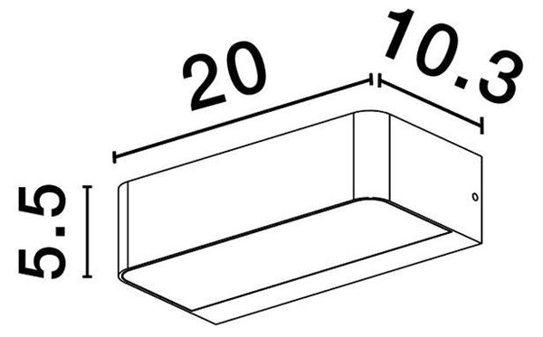 Nova Luce Venkovní nástěnné svítidlo VIDENO, LED 10W 3000K 270st. IP65