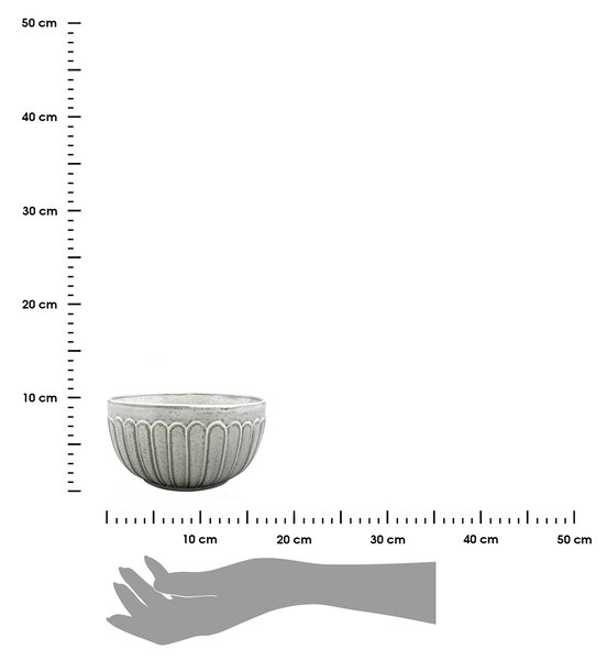 Keramická miska Grau 1400 ml šedá