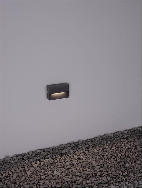 Nova Luce Venkovní nástěnné svítidlo VISION, LED 1.5W 3000K 50st. IP54
