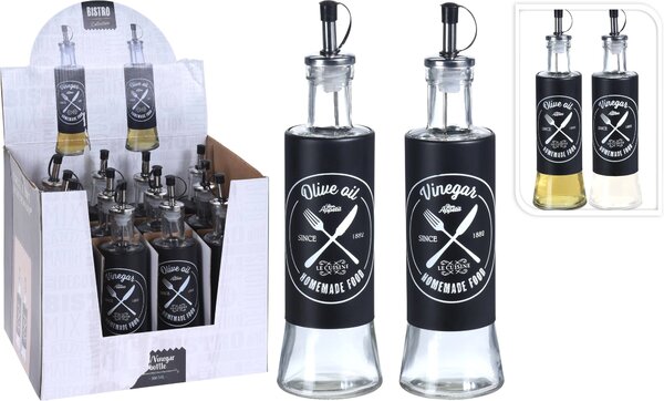 Skleněná láhev na olej/ocet Morgan 300 ml sada 2ks