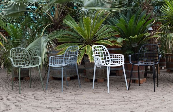 Zelená stohovatelná kovová židle ZUIVER ALBERT KUIP GARDEN
