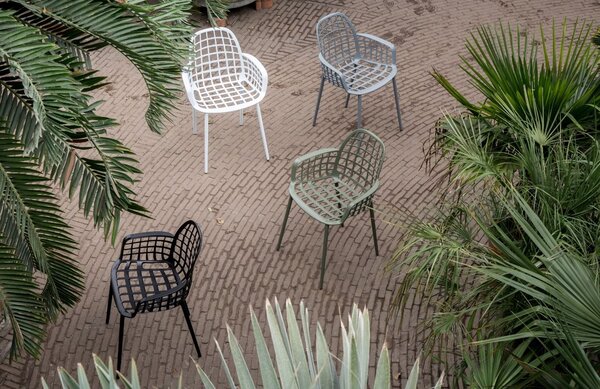 Zelená stohovatelná kovová židle ZUIVER ALBERT KUIP GARDEN