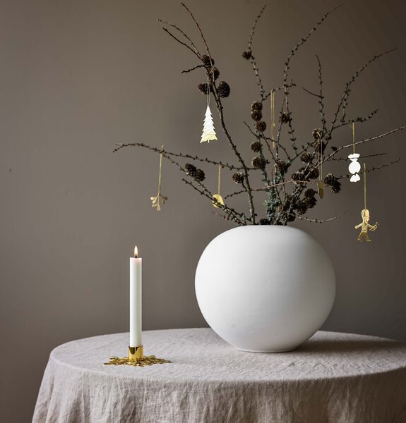 COOEE Design Sada zlatých ozdob Mistletoe Brass - 4 ks CED314