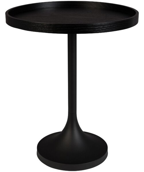 Zuiver Černý dubový odkládací stolek JASON 46 cm