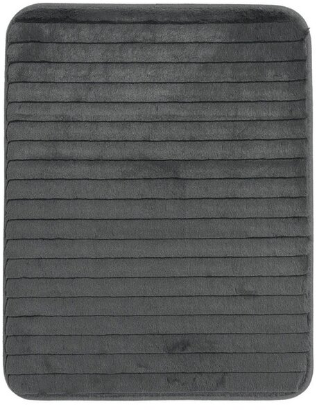 Breno Koupelnová předložka CAROLYN Tmavě šedá, Šedá, 50 x 80 cm