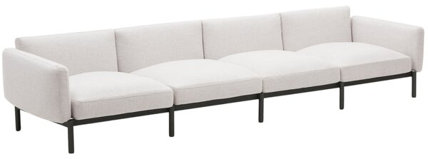 Kave Home Zahradní pohovka Sorells 370 cm se šedou podnoží