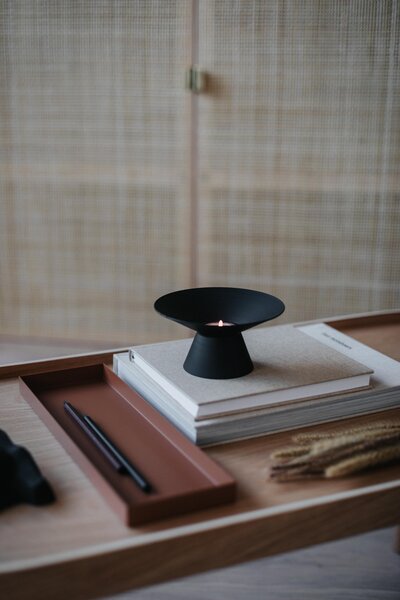 COOEE Design Svícen Uma Tealight - Black CED337