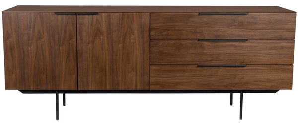 Komoda ZUIVER TRAVIS 180 x 45 cm v dekoru ořech