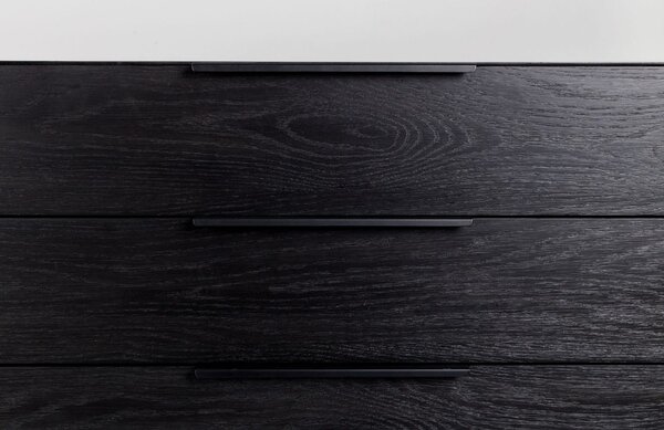 Černá komoda ZUIVER TRAVIS 180 x 45 cm